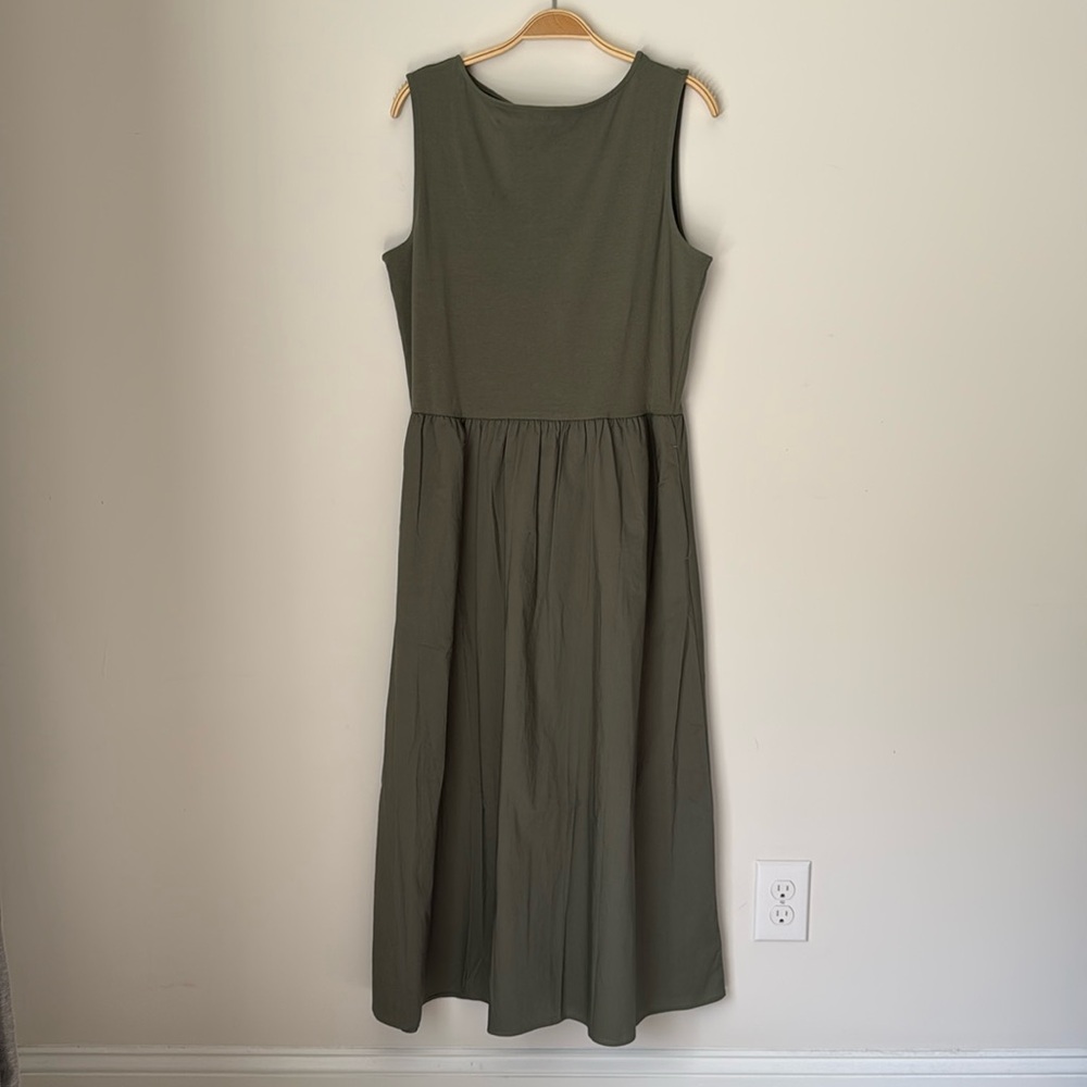 GAP Olive Green Maxi/Midi Dress – Size Large
